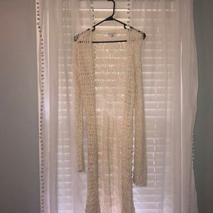 Cream American Eagle Cardigan